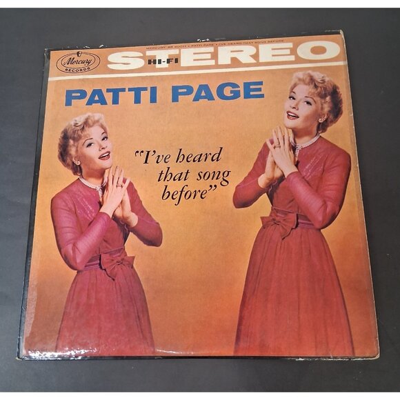 Patti Page I've Heard that Song Before Vinyl Record SR 60011 1958 LP Mercury VG+ - Picture 9 of 12